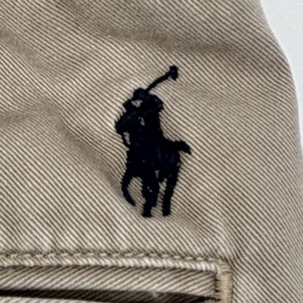 Polo Ralph Lauren Ethan Pant 36x32 Tan Pleated Chino 100% Cotton Mens Beige
